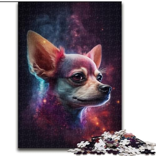 Puzzle für Erwachsene 1000 Teile Chihuahua 1000 Teile Puzzle Familieninteraktives Spiel, Denksportaufgabe Geschenk, Lernspielzeug (Größe 26x38cm) von WGLINGX