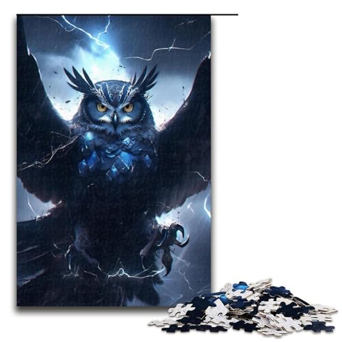 Puzzle für Erwachsene 1000 Teile Eule DIY Puzzle Spielzeug Einzigartige Wohnkultur und Geschenke 19,69x29,53 Zoll von WGLINGX