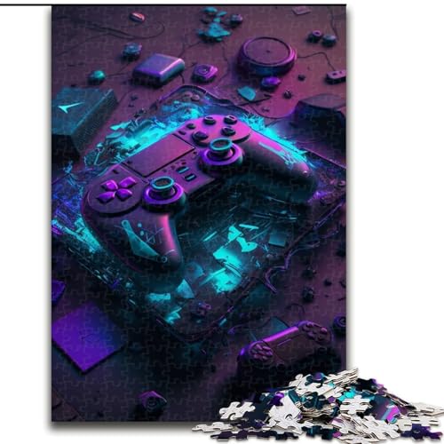Puzzle für Erwachsene 1000 Teile Neon-Spiele 1000 Teile Puzzle für Erwachsene, Lernspielzeug (Größe 50x75cm) von WGLINGX