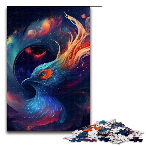 Puzzle für Erwachsene 1000 Teile Phoenix DIY Puzzle Spielzeug Einzigartige Wohnkultur und Geschenke 19,69x29,53 Zoll von WGLINGX