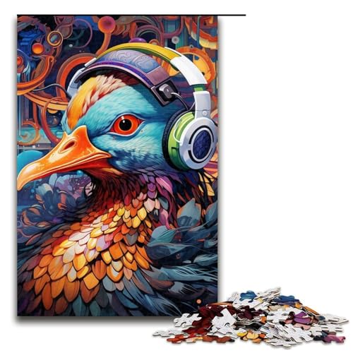 Puzzle für Erwachsene 1000 Teile Tierente Herausforderndes Spiel Puzzles Staycation Totschlagzeit 29,53x19,69 Zoll von WGLINGX