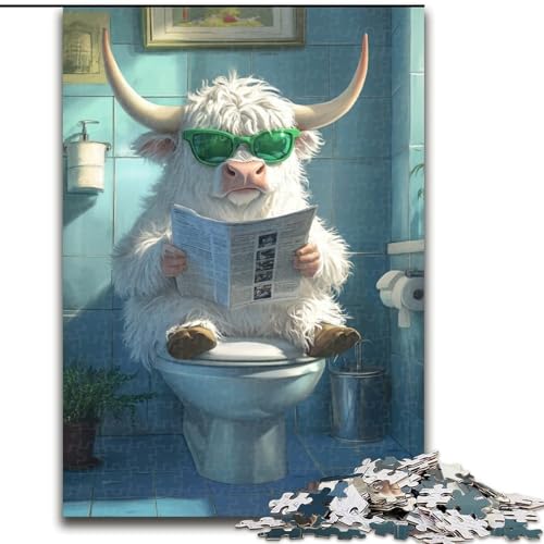 Puzzle für Erwachsene 1000 Teile Yak Go Toilette 1000 Teile Puzzle für Erwachsene, Lernspielzeug (Größe 50x75cm) von WGLINGX