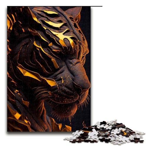 Puzzle für Erwachsene 1000 Tiger Puzzle für Erwachsene Holzpuzzle Lernspiel 19,69x29,53 Zoll Puzzle für Erwachsene 1000 Tiger Puzzle für Erwachsene Holzpuzzle Lernspiel 19,69x29,53 Zoll von WGLINGX