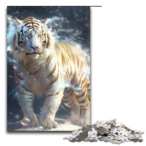 Puzzle für Erwachsene 1000 Tiger Puzzle für Erwachsene Holzpuzzle Lernspiel 19,69x29,53 Zoll Puzzle für Erwachsene 1000 Tiger Puzzle für Erwachsene Holzpuzzle Lernspiel 19,69x29,53 Zoll von WGLINGX