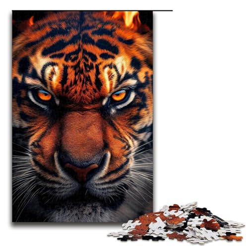 Puzzle für Erwachsene 1000 Tiger Puzzle für Erwachsene Holzpuzzle Lernspiel 19,69x29,53 Zoll Puzzle für Erwachsene 1000 Tiger Puzzle für Erwachsene Holzpuzzle Lernspiel 19,69x29,53 Zoll von WGLINGX