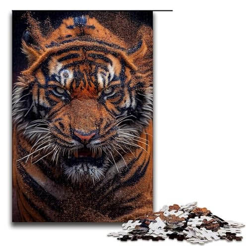 Puzzle für Erwachsene 1000 Tiger Puzzle für Erwachsene Holzpuzzle Lernspiel 19,69x29,53 Zoll Puzzle für Erwachsene 1000 Tiger Puzzle für Erwachsene Holzpuzzle Lernspiel 19,69x29,53 Zoll von WGLINGX