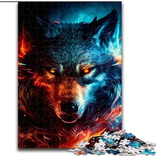 Puzzle für Erwachsene 1000 Wolf, 1000-teiliges Puzzle, Denkspiel für Teenager, Familienspieleabend (Größe 26x38cm) von WGLINGX