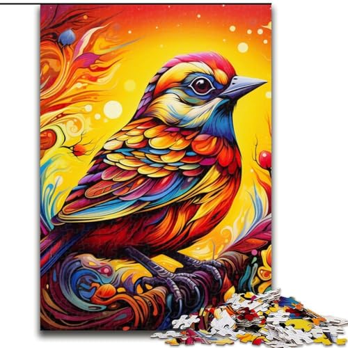 Puzzle für Erwachsene 1000Spatzen, schwierige Puzzles für Erwachsene, DIY-Heimdekor, Denkspiel für Teenager (Größe 26x38cm) von WGLINGX