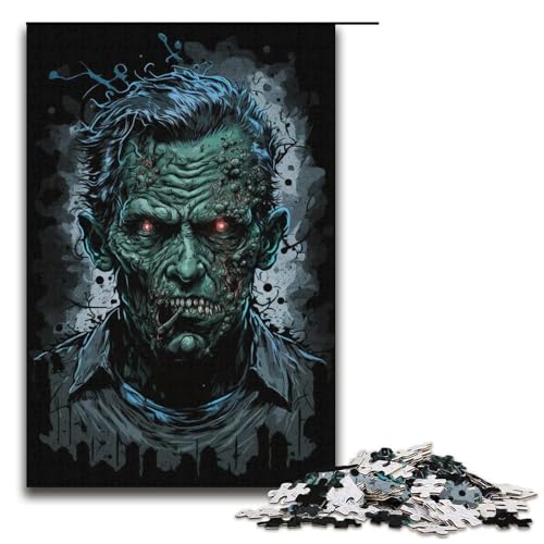 Puzzle für Erwachsene Zombies 1000-teiliges Puzzlespiel aus Papier Puzzle für Erwachsene (Größe 38 x 26 cm) von WGLINGX