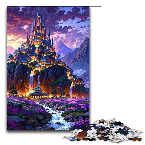 Puzzle für Erwachsene im japanischen Stil, 1000 Holzpuzzles (Größe 50 x 75 cm) von WGLINGX