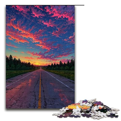 Puzzle für Erwachsene im japanischen Stil, 1000 Holzpuzzles (Größe 50 x 75 cm) von WGLINGX