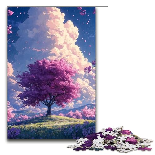 Puzzle für Erwachsene im japanischen Stil, 1000 Holzpuzzles (Größe 50 x 75 cm) von WGLINGX