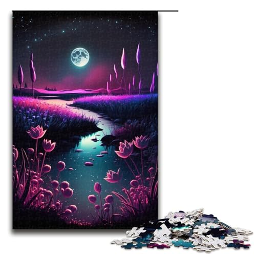 Puzzle für Erwachsene im japanischen Stil, 1000 Holzpuzzles (Größe 50 x 75 cm) von WGLINGX
