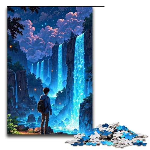 Puzzle für Erwachsene im japanischen Stil, 1000 Holzpuzzles (Größe 50 x 75 cm) von WGLINGX