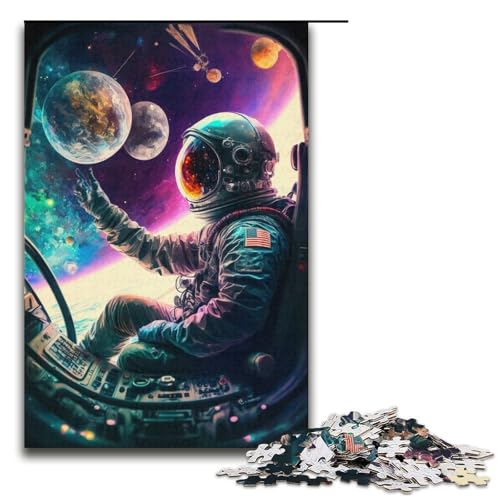 Puzzle für Erwachsene mit 1000 Teilen, Astronauten-Puzzle, Denkspiel, anspruchsvoll, Aber unterhaltsam und humorvoll, 38 x 26 cm Puzzle für Erwachsene mit 1000 Teilen, Astronauten-Puzzle, Denkspiel, anspruchsvoll, Aber unterhaltsam und humorvoll, 38 x 26 cm von WGLINGX