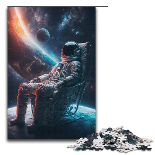 Puzzle für Erwachsene mit 1000 Teilen, Astronauten-Puzzle, Denkspiel, anspruchsvoll, Aber unterhaltsam und humorvoll, 38 x 26 cm Puzzle für Erwachsene mit 1000 Teilen, Astronauten-Puzzle, Denkspiel, anspruchsvoll, Aber unterhaltsam und humorvoll, 38 x 26 cm von WGLINGX