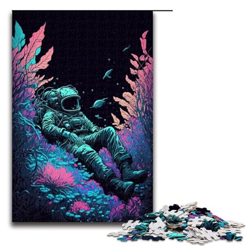 Puzzle für Erwachsene mit 1000 Teilen, Astronauten-Puzzle, Denkspiel, anspruchsvoll, Aber unterhaltsam und humorvoll, 50 x 75 cm Puzzle für Erwachsene mit 1000 Teilen, Astronauten-Puzzle, Denkspiel, anspruchsvoll, Aber unterhaltsam und humorvoll, 50 x 75 cm von WGLINGX