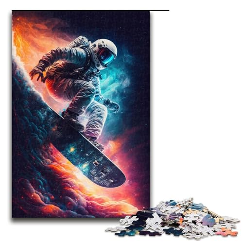 Puzzle für Erwachsene mit 1000 Teilen, Astronauten-Puzzle, Denkspiel, anspruchsvoll, Aber unterhaltsam und humorvoll, 50 x 75 cm Puzzle für Erwachsene mit 1000 Teilen, Astronauten-Puzzle, Denkspiel, anspruchsvoll, Aber unterhaltsam und humorvoll, 50 x 75 cm von WGLINGX