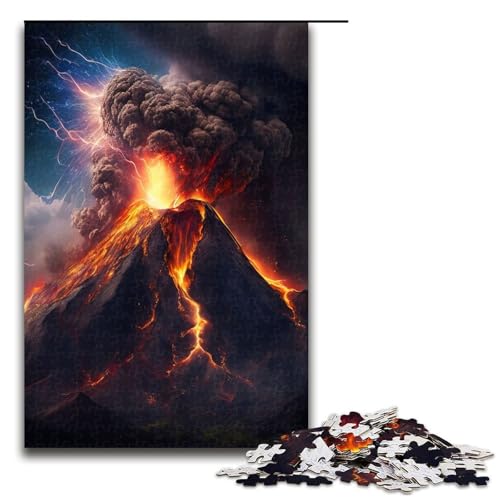Puzzle für Erwachsene mit 1000 Teilen, Berg Fuji, Japan, Denksportaufgabe, geeignet als Schreibtischdekoration (Größe 50 x 75 cm) von WGLINGX