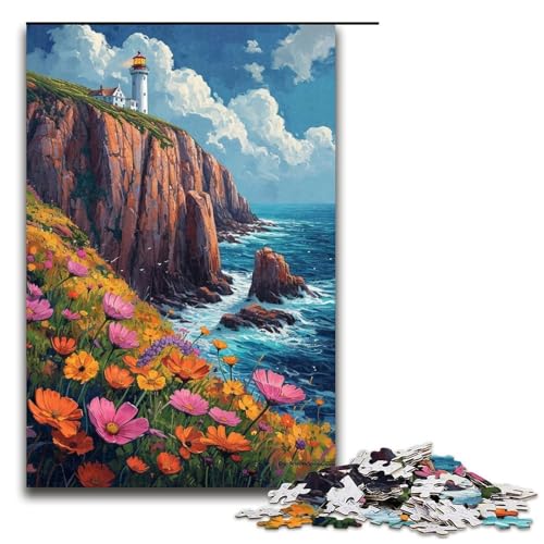 Puzzle für Erwachsene mit 1000 Teilen, Bunte Berge, Puzzle, Familienspiel zum Stressabbau, schwierige Herausforderung (Größe 50 x 75 cm) von WGLINGX