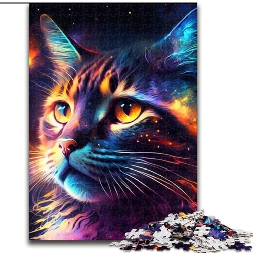 Puzzle für Erwachsene mit 1000 Teilen, Fantasie-Katzen-Puzzle, ideales Weihnachts- oder Geburtstagsgeschenk, Partyspiel-Spielzeug (Größe 50x75cm) von WGLINGX