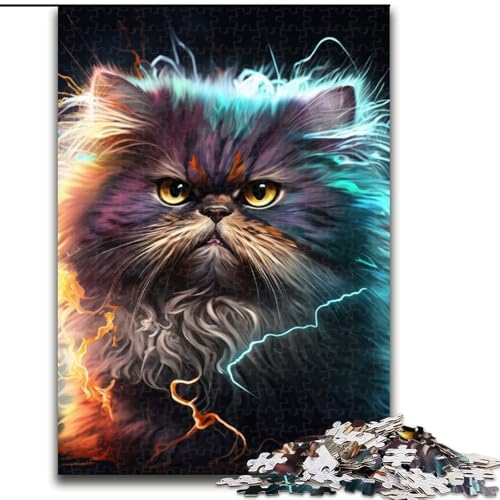 Puzzle für Erwachsene mit 1000 Teilen, Fantasie-Perserkatze, 1000 Teile, Spaß für die ganze Familie, Basteln, perfekt für Geburtstage, Feiertage (Größe 50x75cm) von WGLINGX