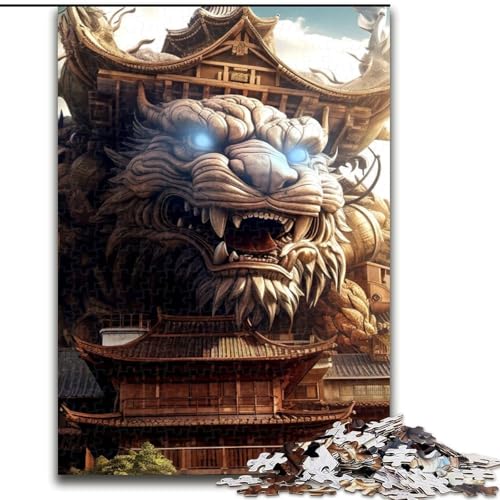Puzzle für Erwachsene mit 1000 Teilen, Furchterregende Architektur, 1000 Teile, anspruchsvolles Denkspiel für Teenager, perfekt als Heimdekoration oder Geschenk, Größe 50x75cm von WGLINGX