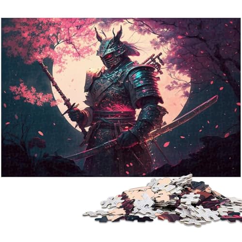 Puzzle für Erwachsene mit 1000 Teilen, Japanisches Ninja-Puzzle, Kunstwerk, Lernspiel für Geburtstag, Weihnachten (Größe 50 x 75 cm) von WGLINGX