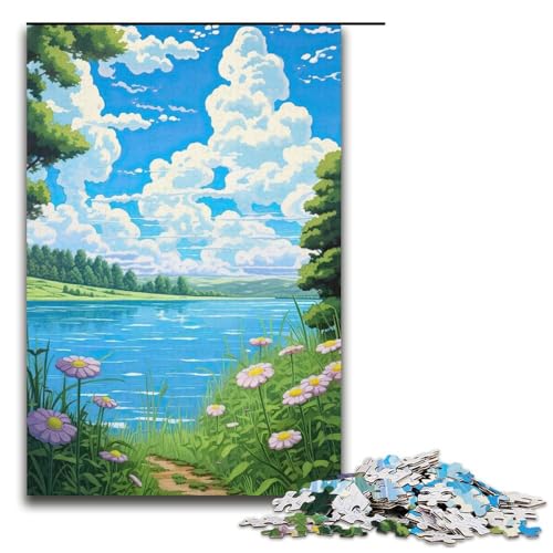 Puzzle für Erwachsene mit 1000 Teilen, Japanisches Puzzle, Denkspiel, Weihnachts- und Geburtstagsgeschenk (Größe 38 x 26 cm) von WGLINGX