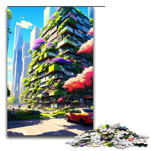 Puzzle für Erwachsene mit 1000 Teilen, Japanisches Puzzle, Denkspiel, Weihnachts- und Geburtstagsgeschenk (Größe 50 x 75 cm) von WGLINGX