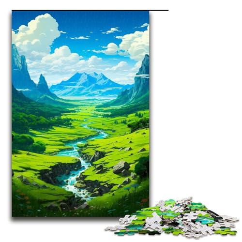 Puzzle für Erwachsene mit 1000 Teilen, Japanisches Puzzle, Denkspiel, Weihnachts- und Geburtstagsgeschenk (Größe 50 x 75 cm) von WGLINGX