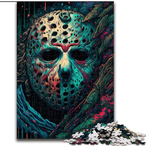 Puzzle für Erwachsene mit 1000 Teilen, Killermaske, Papppuzzle, Geburtstage, Weihnachten, Halloween, Thanksgiving, Ostern, Größe 26x38cm Puzzle für Erwachsene mit 1000 Teilen, Killermaske, Papppuzzle, Geburtstage, Weihnachten, Halloween, Thanksgiving, Ostern, Größe 26x38cm von WGLINGX