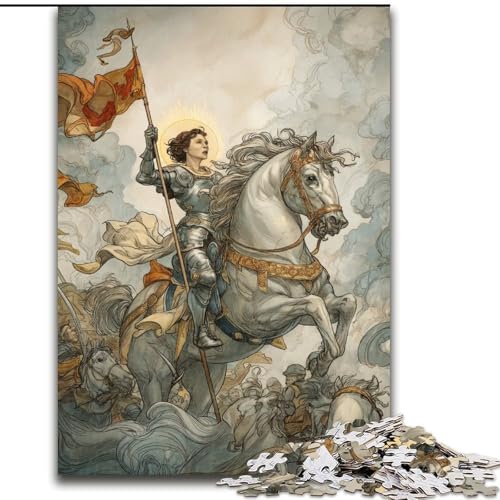 Puzzle für Erwachsene mit 1000 Teilen, Kriegerin, Puzzle mit 1000 Teilen, Heimdekorationsgeschenk, Denkspiel (Größe 50x75cm) von WGLINGX