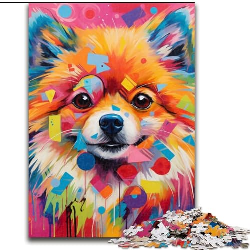 Puzzle für Erwachsene mit 1000 Teilen, Motiv: Pommersche Graffiti, ideales Weihnachts- oder Geburtstagsgeschenk, Partyspiel-Spielzeug (Größe 26x38cm) von WGLINGX