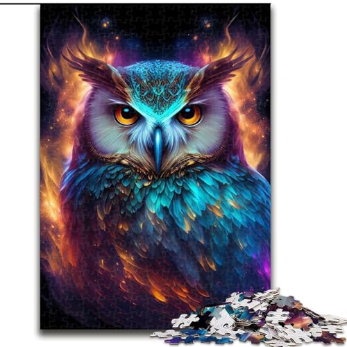 Puzzle für Erwachsene mit 1000 Teilen, Nebula Owl V, Puzzle mit 1000 Teilen, anspruchsvolles Denkspiel für Teenager, perfekt als Heimdekoration oder Geschenk, Größe 26x38cm von WGLINGX