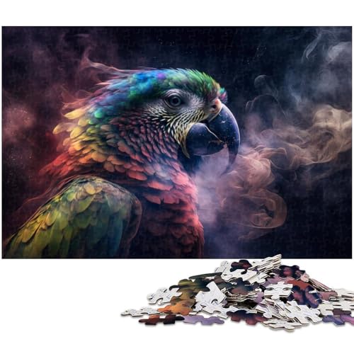 Puzzle für Erwachsene mit 1000 Teilen, Papageien-Puzzle, Lernspielzeug, einzigartiges Geburtstagsgeschenk (Größe 38 x 26 cm) von WGLINGX
