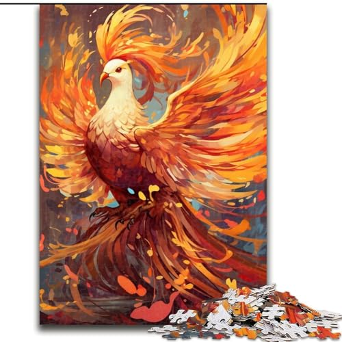 Puzzle für Erwachsene mit 1000 Teilen, Phoenix-Puzzle, ideales Weihnachts- oder Geburtstagsgeschenk, Partyspiel-Spielzeug (Größe 26x38cm) von WGLINGX