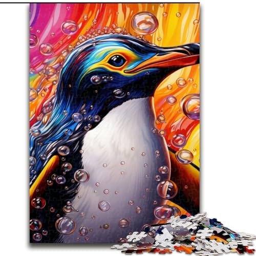 Puzzle für Erwachsene mit 1000 Teilen, Pinguin-Puzzle, ideales Weihnachts- oder Geburtstagsgeschenk, Partyspiel-Spielzeug (Größe 50x75cm) von WGLINGX