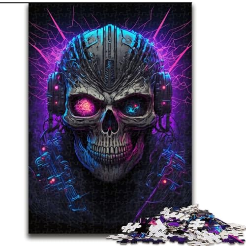 Puzzle für Erwachsene mit 1000 Teilen, Punk-Totenkopf-Puzzle, 1000 Teile, anspruchsvolles Denkspiel für Teenager, perfekt als Heimdekoration oder Geschenk, Größe 26x38cm Puzzle für Erwachsene mit 1000 Teilen, Punk-Totenkopf-Puzzle, 1000 Teile, anspruchsvolles Denkspiel für Teenager, perfekt als Heimdekoration oder Geschenk, Größe 26x38cm von WGLINGX