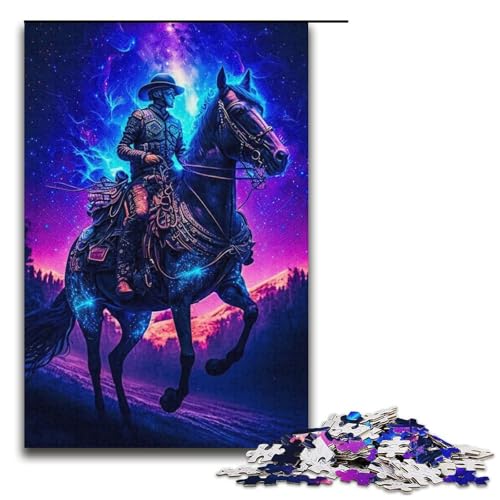 Puzzle für Erwachsene mit 1000 Teilen, Ritter-Puzzle, Denkspiel, Weihnachts- und Geburtstagsgeschenk (Größe 38 x 26 cm) von WGLINGX