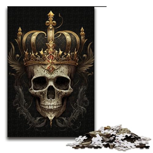 Puzzle für Erwachsene mit 1000 Teilen, Skelett-Puzzle, Denkspiel, Weihnachts- und Geburtstagsgeschenk (Größe 50 x 75 cm) von WGLINGX