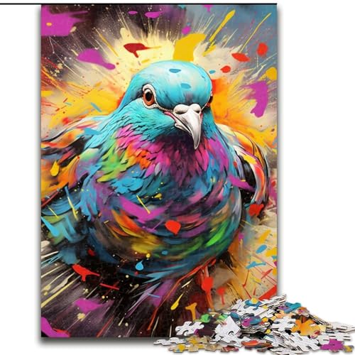 Puzzle für Erwachsene mit 1000 Teilen, Tauben-Puzzle, ideales Weihnachts- oder Geburtstagsgeschenk, Partyspiel-Spielzeug (Größe 26x38cm) von WGLINGX