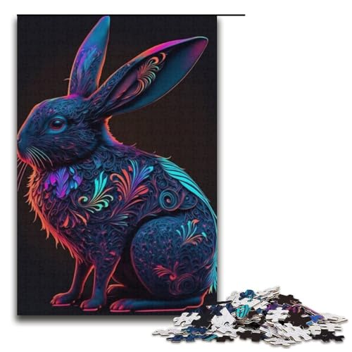 Puzzle für Erwachsene mit 1000 Teilen, Tiere, Kaninchen, Denkspiel, anspruchsvoll, Aber lustig und humorvoll, 38 x 26 cm Puzzle für Erwachsene mit 1000 Teilen, Tiere, Kaninchen, Denkspiel, anspruchsvoll, Aber lustig und humorvoll, 38 x 26 cm von WGLINGX