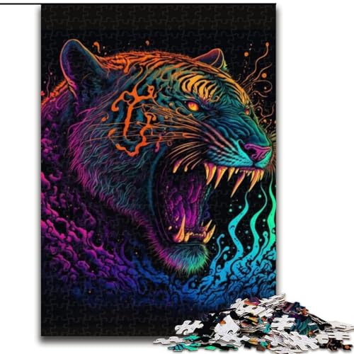 Puzzle für Erwachsene mit 1000 Teilen, Tiger-Puzzle, 1000 Teile, für Jugendliche ab 14 Jahren, Heimdekoration (Größe 26x38cm) von WGLINGX