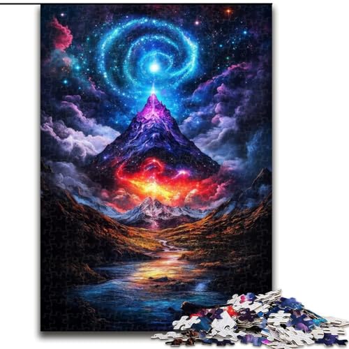 Puzzle für Erwachsene mit 1000 Teilen, Universum, Schneeberg, Puzzle mit 1000 Teilen, Heimdekorationsgeschenk, Denkspiel (Größe 50x75cm) von WGLINGX