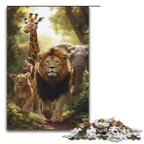 Puzzle für Erwachsene mit 1000 Teilen, afrikanische Tiere, Denkspiel, anspruchsvoll, Aber unterhaltsam und humorvoll, 38 x 26 cm Puzzle für Erwachsene mit 1000 Teilen, afrikanische Tiere, Denkspiel, anspruchsvoll, Aber unterhaltsam und humorvoll, 38 x 26 cm von WGLINGX