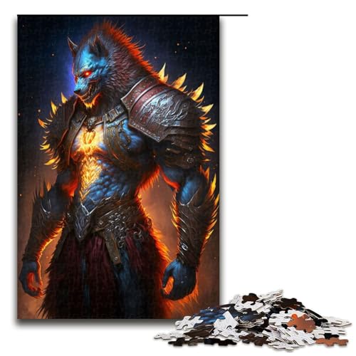 Puzzle für Erwachsene mit 1000 Teilen, gepanzerter Werwolf, Denkspiel, anspruchsvoll, Aber unterhaltsam und humorvoll, 50 x 75 cm Puzzle für Erwachsene mit 1000 Teilen, gepanzerter Werwolf, Denkspiel, anspruchsvoll, Aber unterhaltsam und humorvoll, 50 x 75 cm von WGLINGX