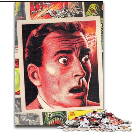 Puzzle für Erwachsene mit 1000 Teilen, psychedelische Kunst, Puzzle mit 1000 Teilen, Heimdekorationsgeschenk, Denkspiel (Größe 26x38cm) von WGLINGX