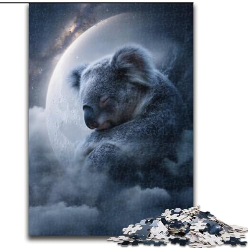 Puzzle für Erwachsene mit 1000 Teilen, schlafendes Faultier, Puzzle mit 1000 Teilen, Heimdekorationsgeschenk, Denkspiel (Größe 26x38cm) von WGLINGX