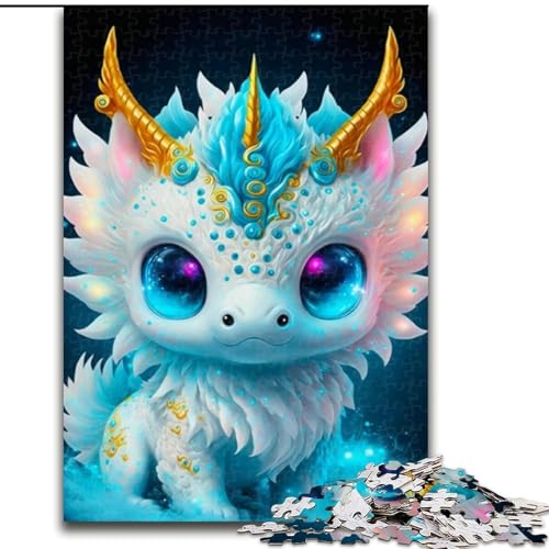 Puzzle für Erwachsene mit 1000 Teilen, süßes Drachenbaby-Puzzle, 1000 Teile, für Teenager ab 14 Jahren, Heimdekoration (Größe 26x38cm) von WGLINGX